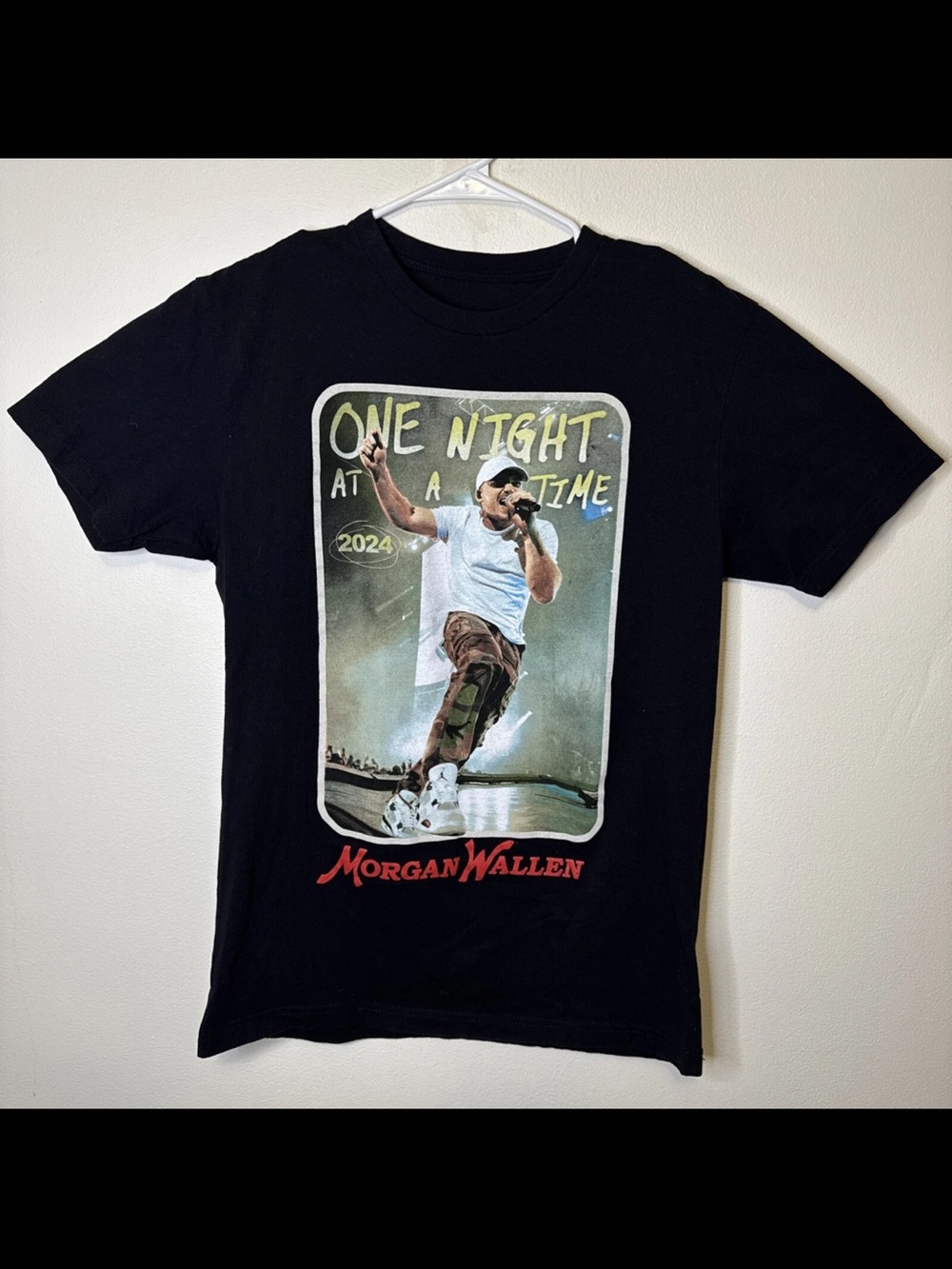 Official Morgan Wallen One Night At A Time World Tour Double Sided T Shirt (L)